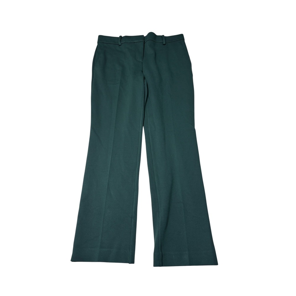 NWT Ann Taylor The Sophia Mid Rise Straight Leg Pants Green Womens 8P 32X28